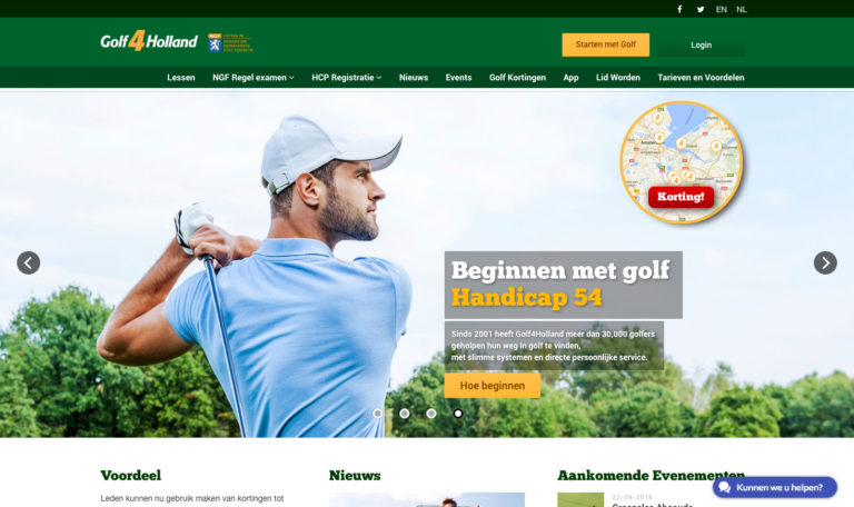 Golf4Holland Home Page